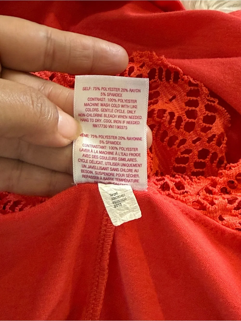 Xhilaration Orange Lace Ruffle Tank Top Size M Boho Sleeveless